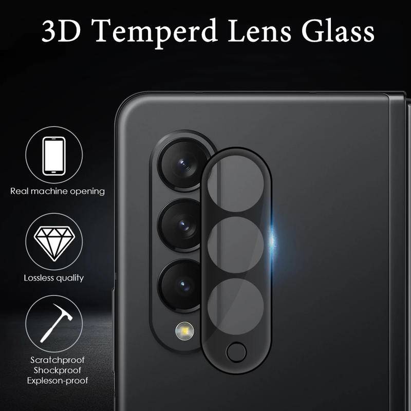 1-2pcs Pelindung Lensa Kamera Tempered Glass Untuk Samsung Galaxy Z Fold3