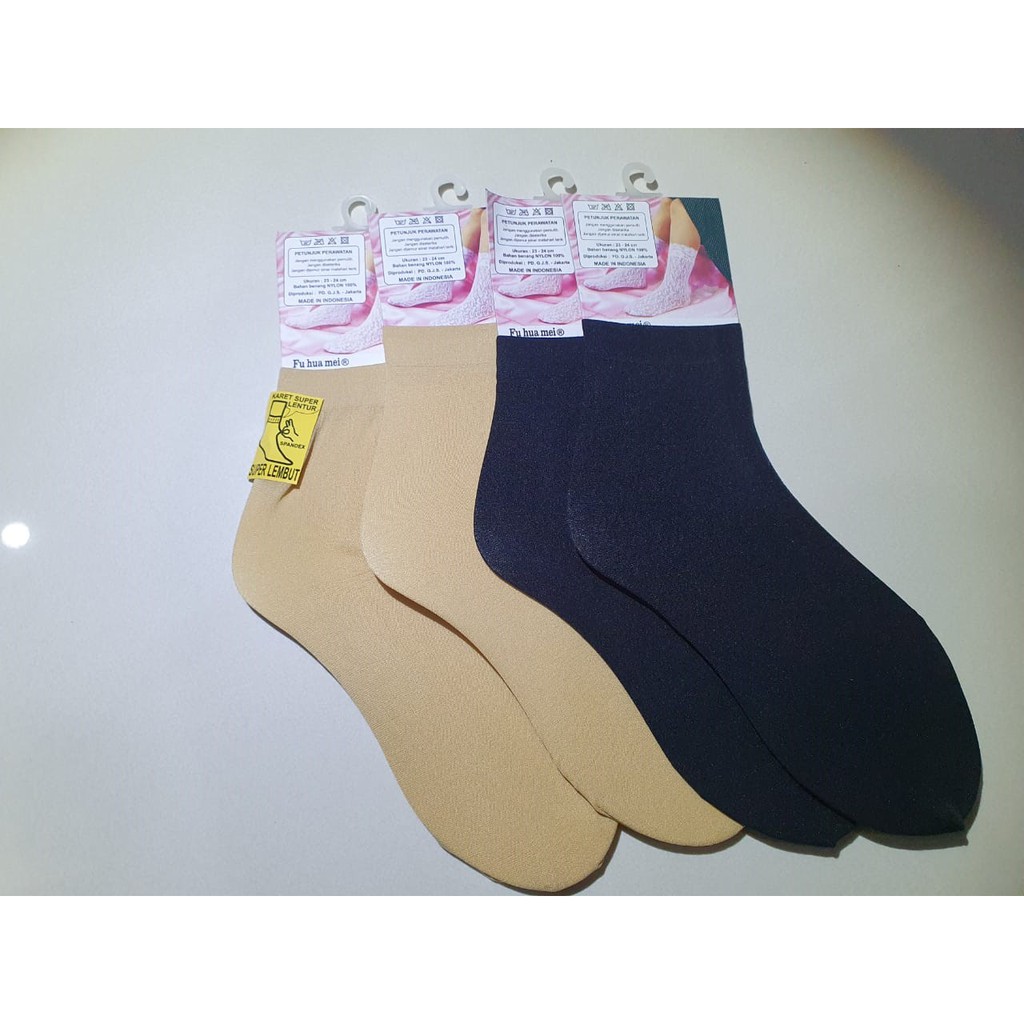 Kaos Kaki Wanita Bahan Stoking Stocking Nilon Elastis diatas mata kaki