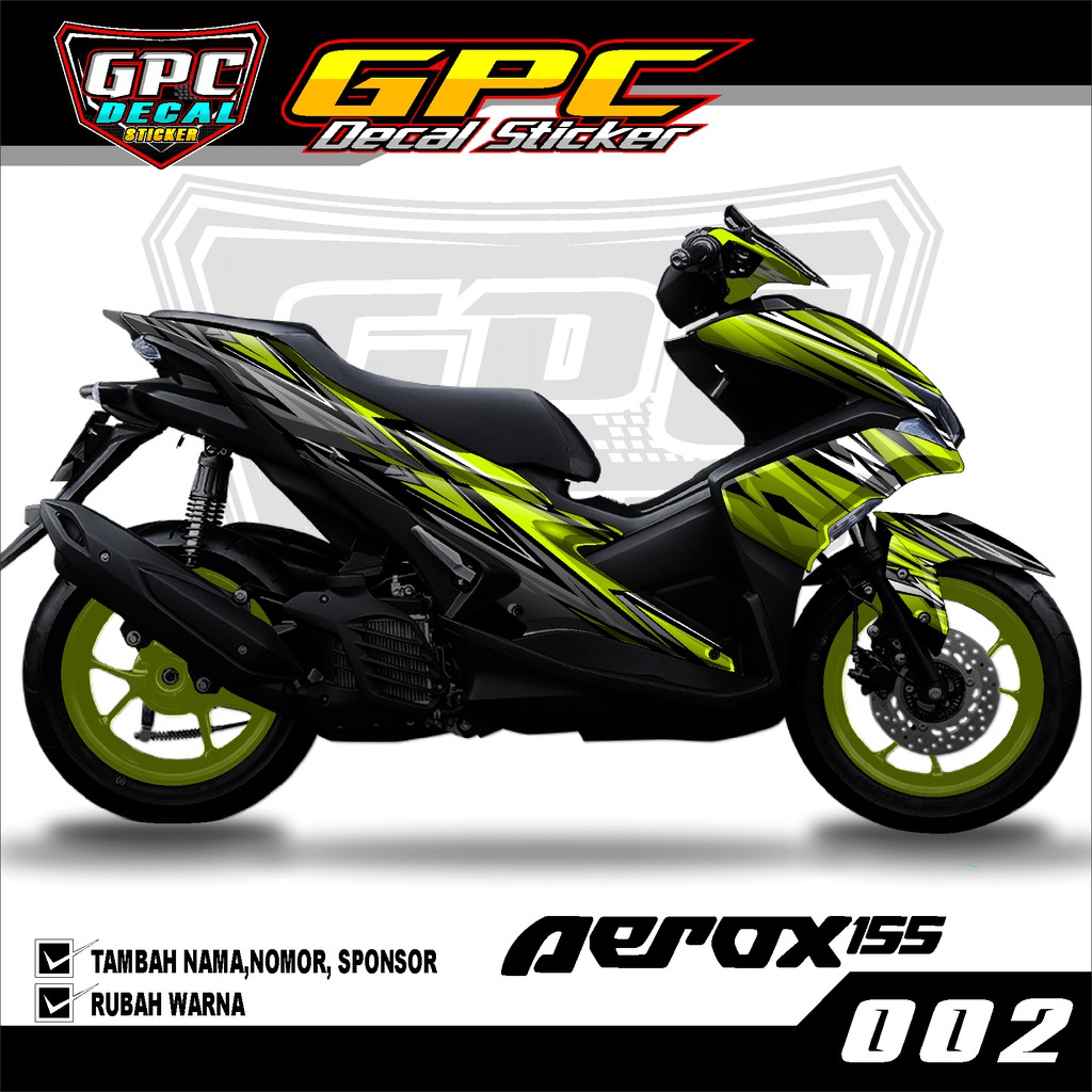 Decal Sticker Variasi Fullbody Yamaha Aerox 155 Old 002-Dekal Stiker Aerox Desain Minimalis GPC