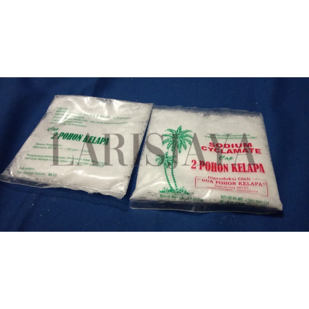 

PALING BAGUS!!! Sari Manis / Pemanis Buatan Cap 2 Pohon Kelapa Isi 40/pack