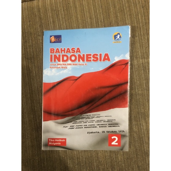 

BUKU BAHASA INDONESIA KELAS 11 FACIL