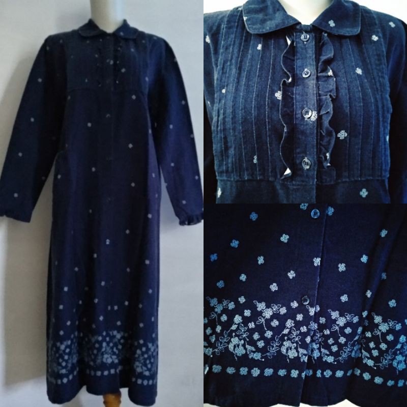 Gamis, vintage, corduroy, dress