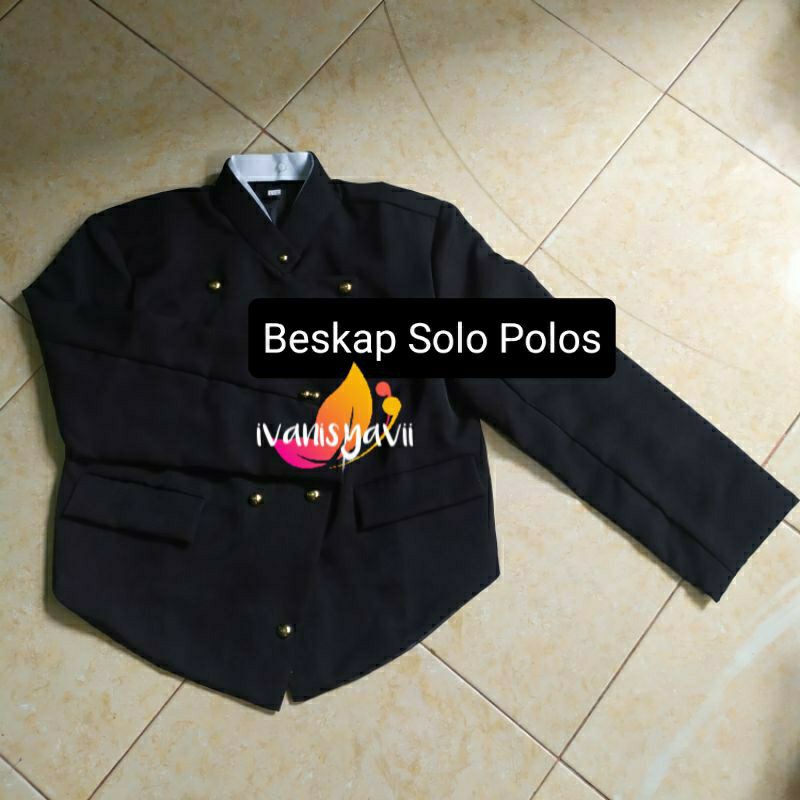 Setelan Lengkap Baju Jawa - Solo/ Jogja (Blangkon/ Beskap/ Jarik/ Selop/ Lontong/ Timang/ Kamus)