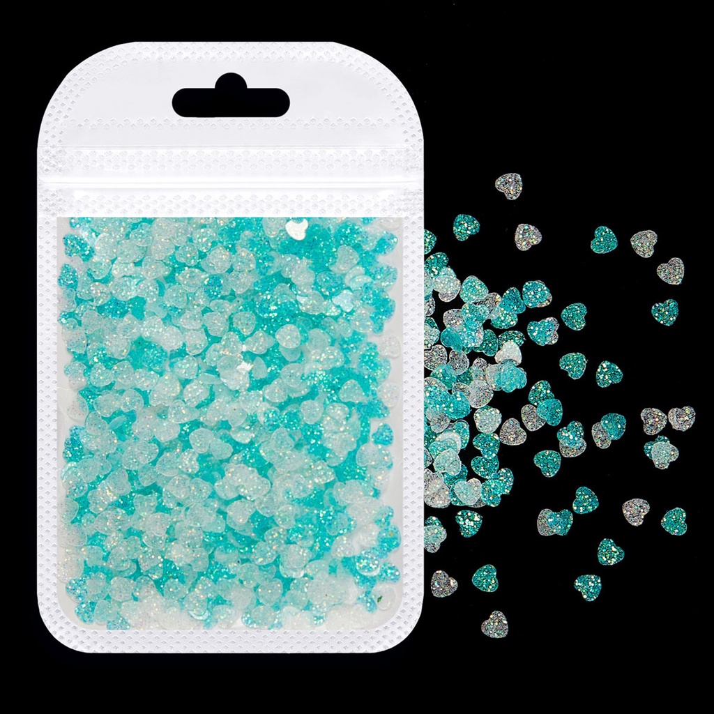 1 Kantong Payet Kuku Bentuk Hati Tahan Pudar Untuk Dekorasi Hadiah Ulang Tahun