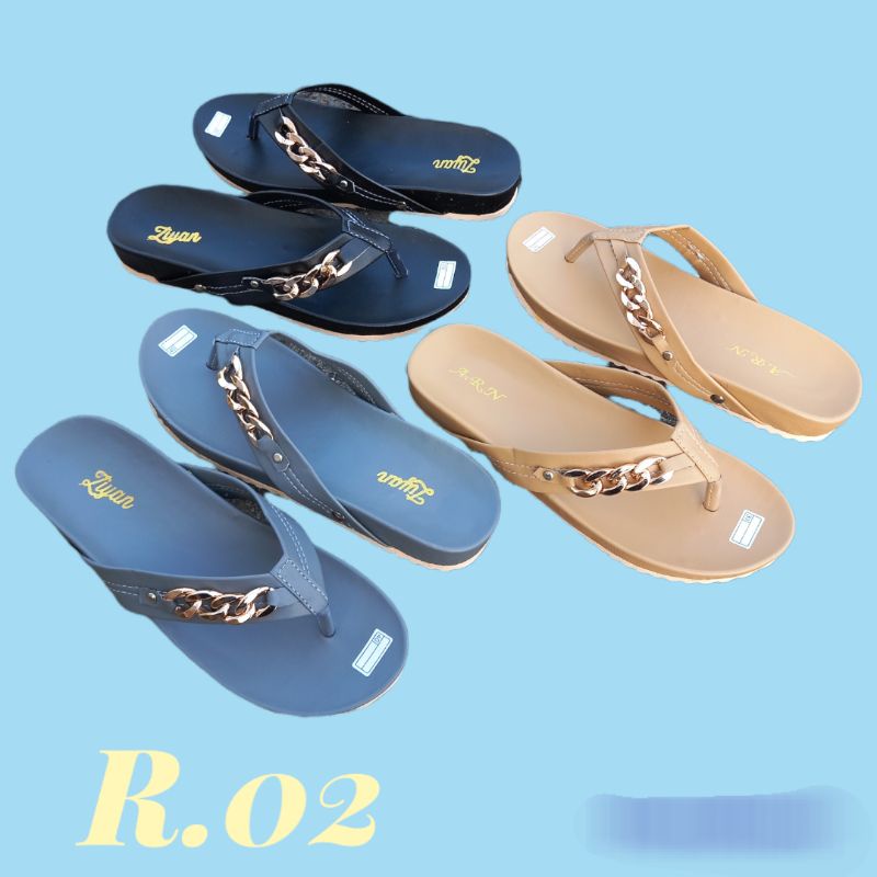 SANDAL WANITA SOL PUYUH JEPIT RANTE R.02