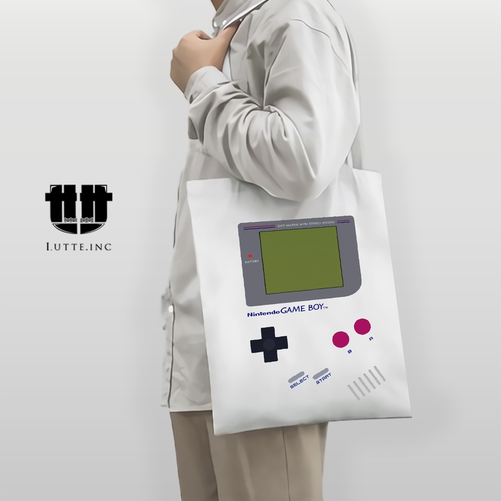 TERBARU Totebag Game Boy Tote bag Kanvas Premium Lutte.Inc