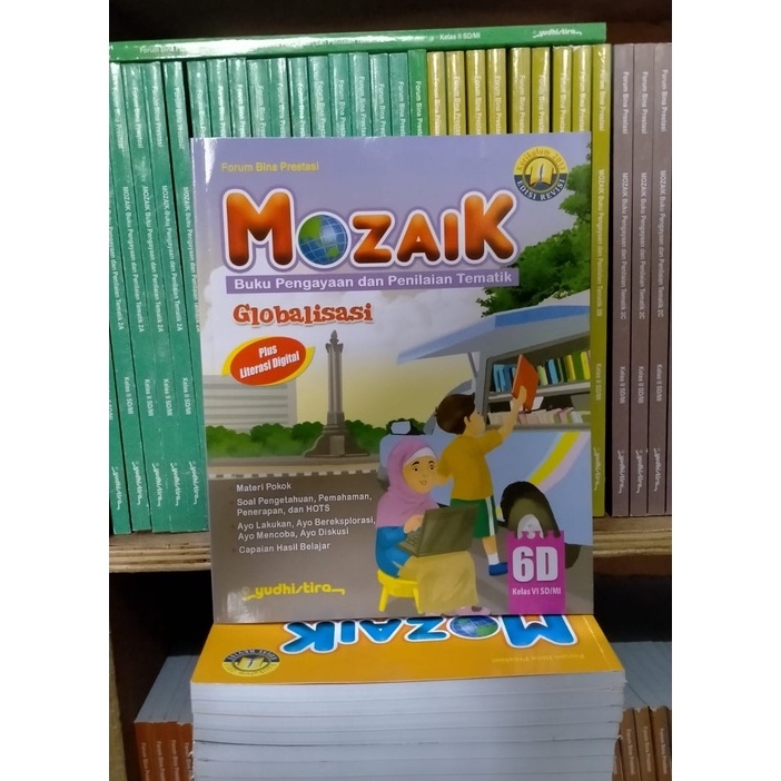 

MOZAIK tematik kelas 6D SD/MI revisi terbaru YUDISTIRA original book
