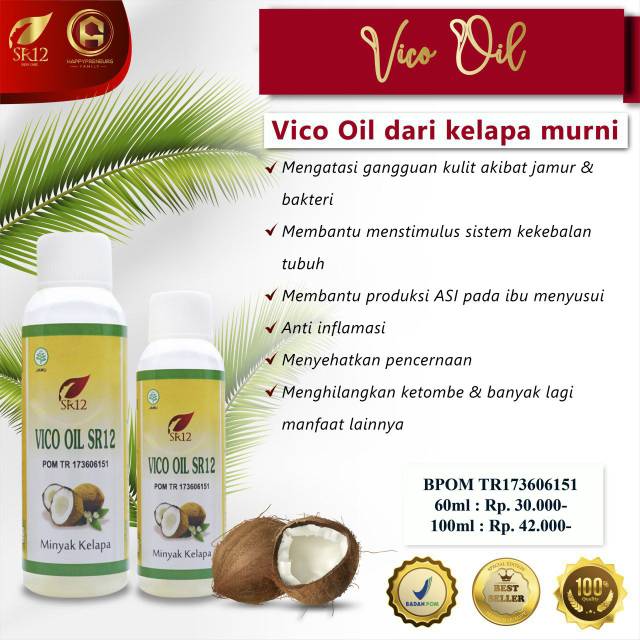 Vco Virgin Coconut Oil Minyak Kelapa Murni Minyak Ruam Popok Minyak Kletik Indonesia