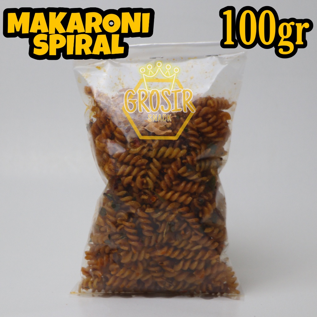 Makaroni Spiral Kriuk Seblak 100gr+ Daun jeruk extra