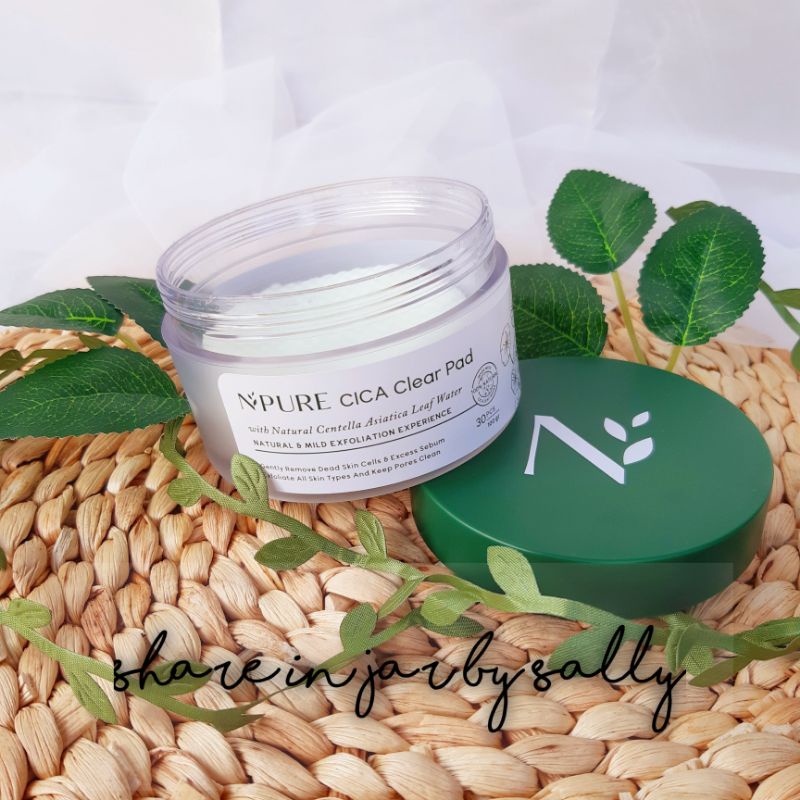 NPURE Cica Clear Pad Share in Jar | N'Pure atau Peeling Pad Dupe Neogen Dermalogy Bio Peel