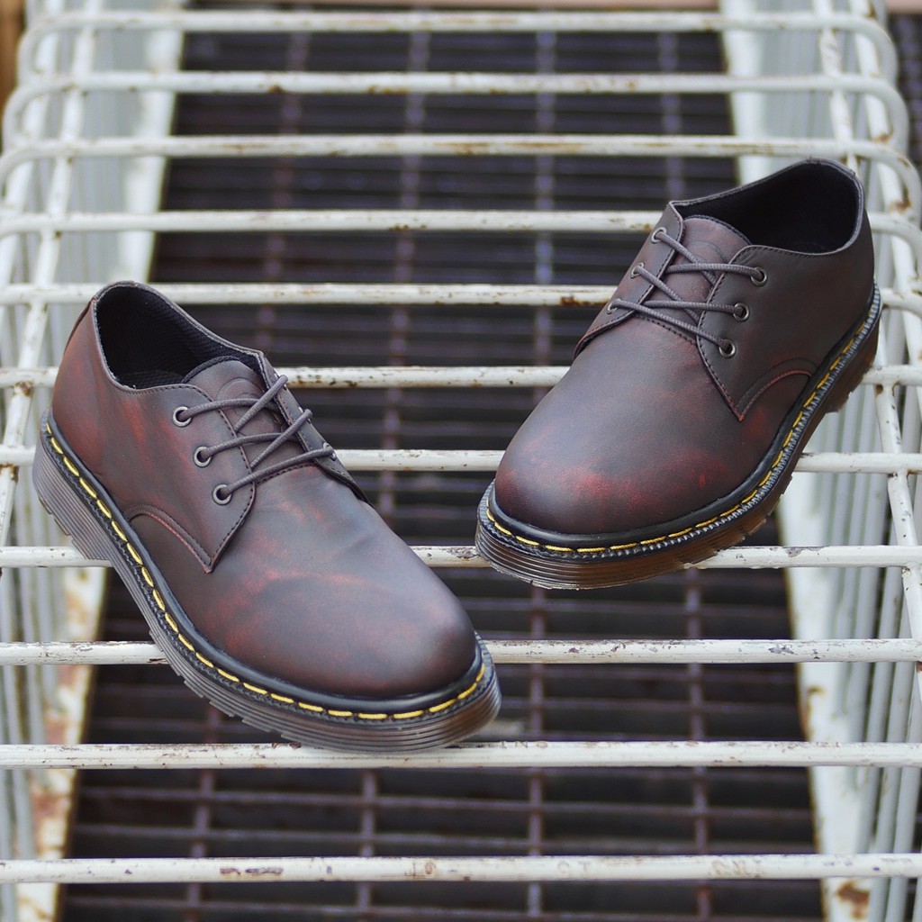 KALMAR MAROON |FORIND x Greata| Sepatu Kulit Asli Formal Vintage Klasik Pria/Men/Cowo Derby Footwear