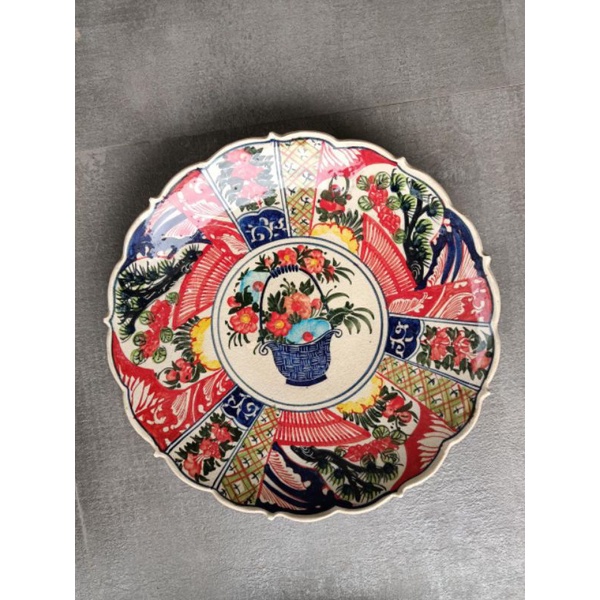 piring hias gantung motif imari