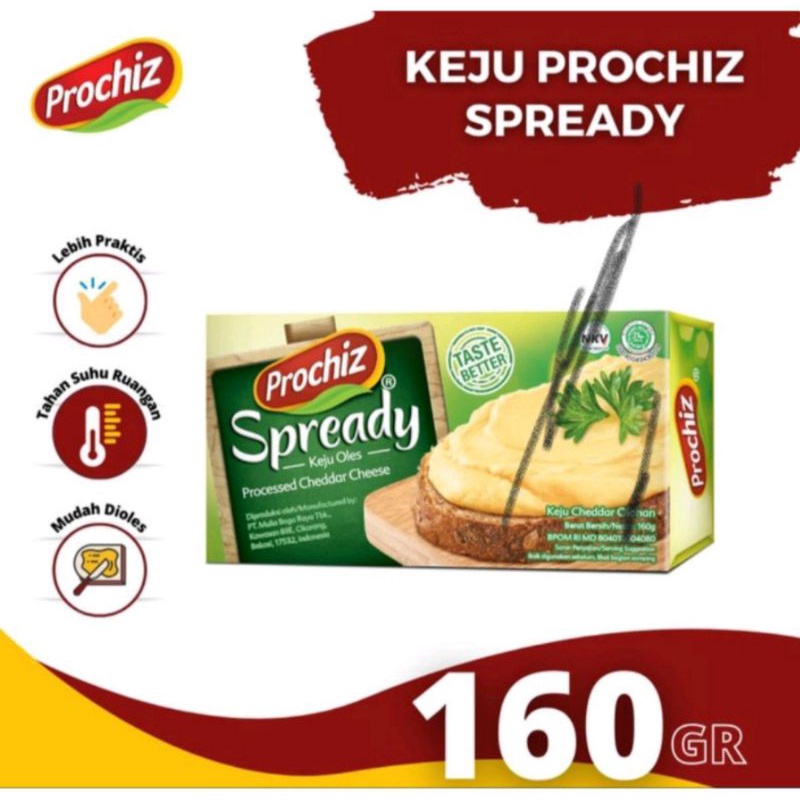 Jual Keju PROCHIZ SPREADY 160 Gr | Shopee Indonesia