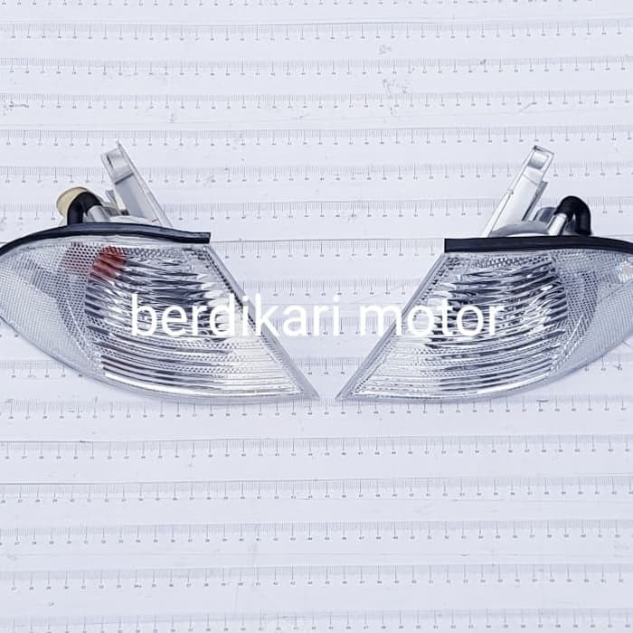 lampu sen depan bmw  e46  prefacelift warna puith harga  