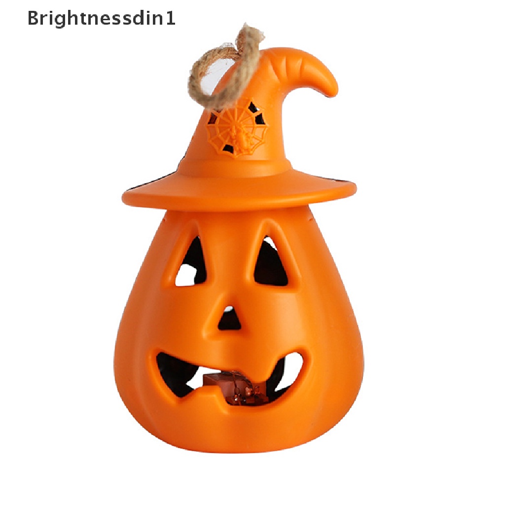 (Brightnessdin1) Lampu Led Bentuk Labu Halloween Untuk Dekorasi Pesta