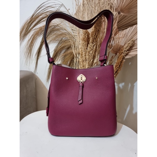 kate spade marti small bucket bag blackberry