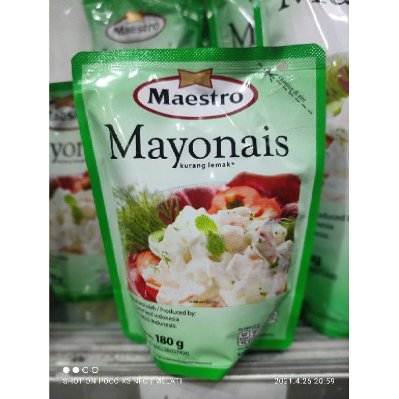 

MAYONNAISE MAESTEO | MAYONES MAESTRO | MAYONES MAESTRO 180gr | MAYONES MURAH | TERMURAH | READY STOCK