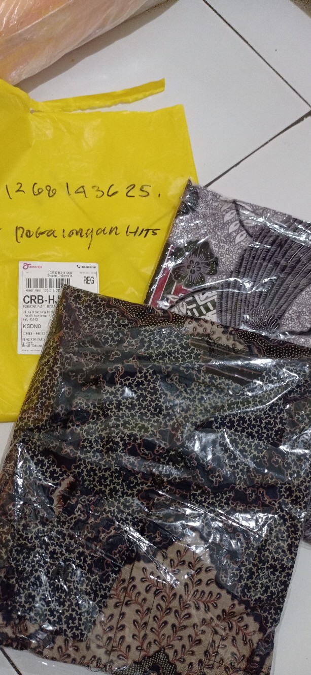 Kemeja Batik Pria Lengan Panjang Size M L Xl Xxl  Bswart Batik Hrb013 Kenongo Hem Panjang Padi