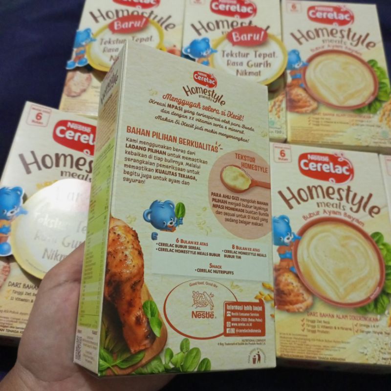 Cerelac homestyle 6 bln, rasa ayam bawang
