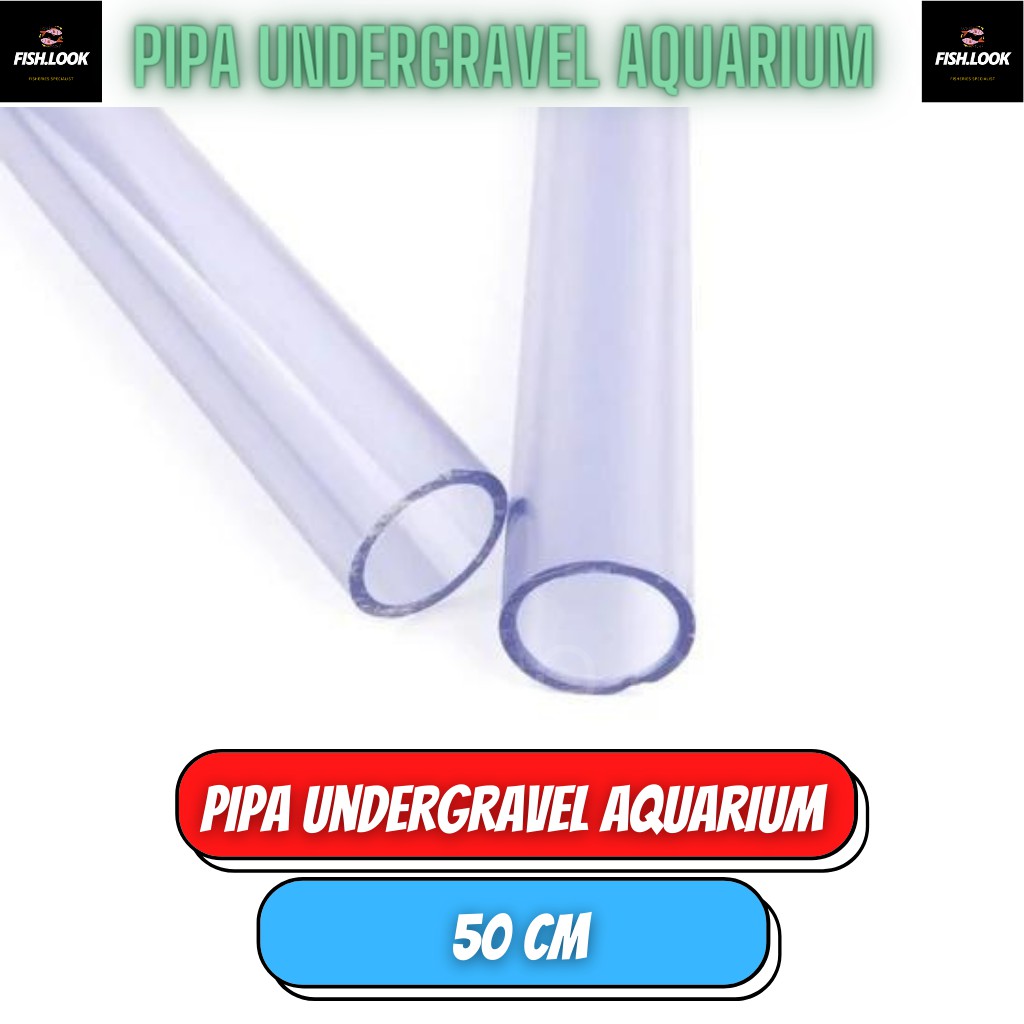 Pipa Bening Transparan Filtrasi Undergavel Filter aquarium 50 cm