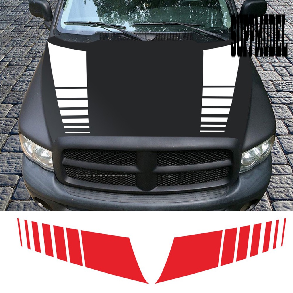 2pcs Stiker Vinyl Motif Garis Tahan Lama Untuk Body Mobil