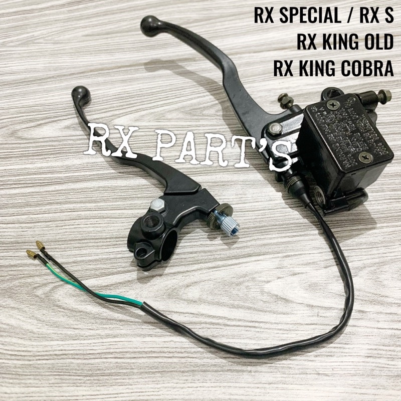 Satu set Master rem cakram kanan + handle hendel kopling kiri + Rumah kopling Kiri + Baut Handle Kop