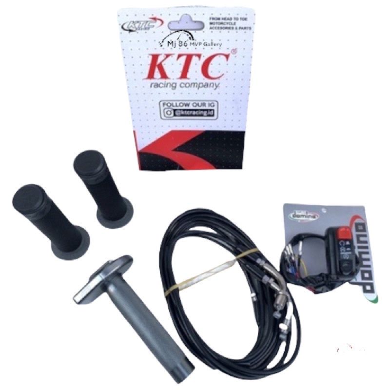 Gas Spontan Ktc Kabel 2 Bonus Handgrip Ktc Original Universal Semua Motor Kabel gas 2