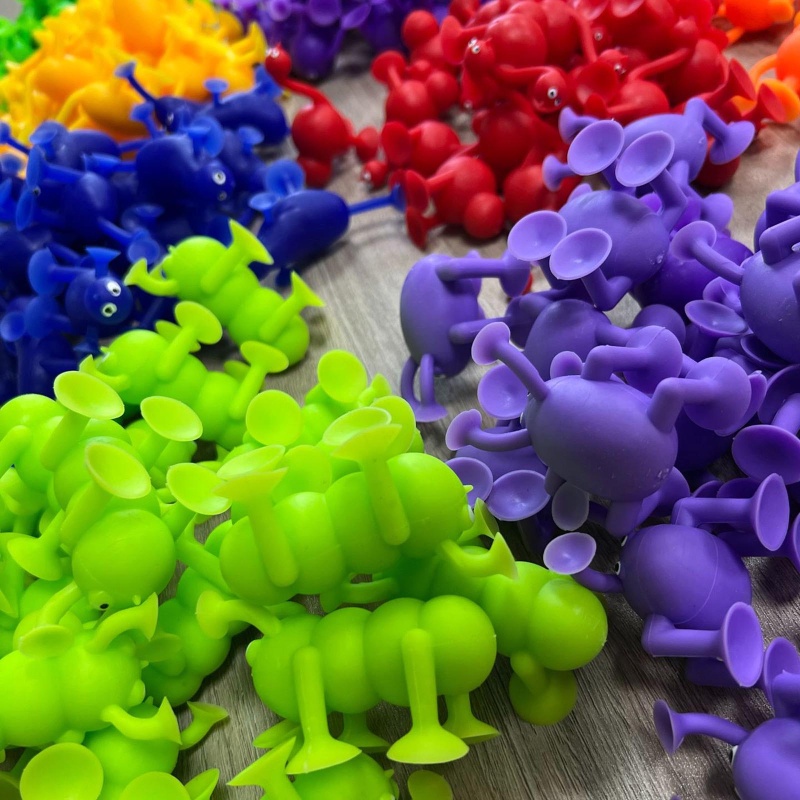 Mary Kartun Suction Cup Untuk Pop Fidget Animal Figure Mainan Pesta Anak Favor Sensory Building Block Silikon Lembut Kecemasan