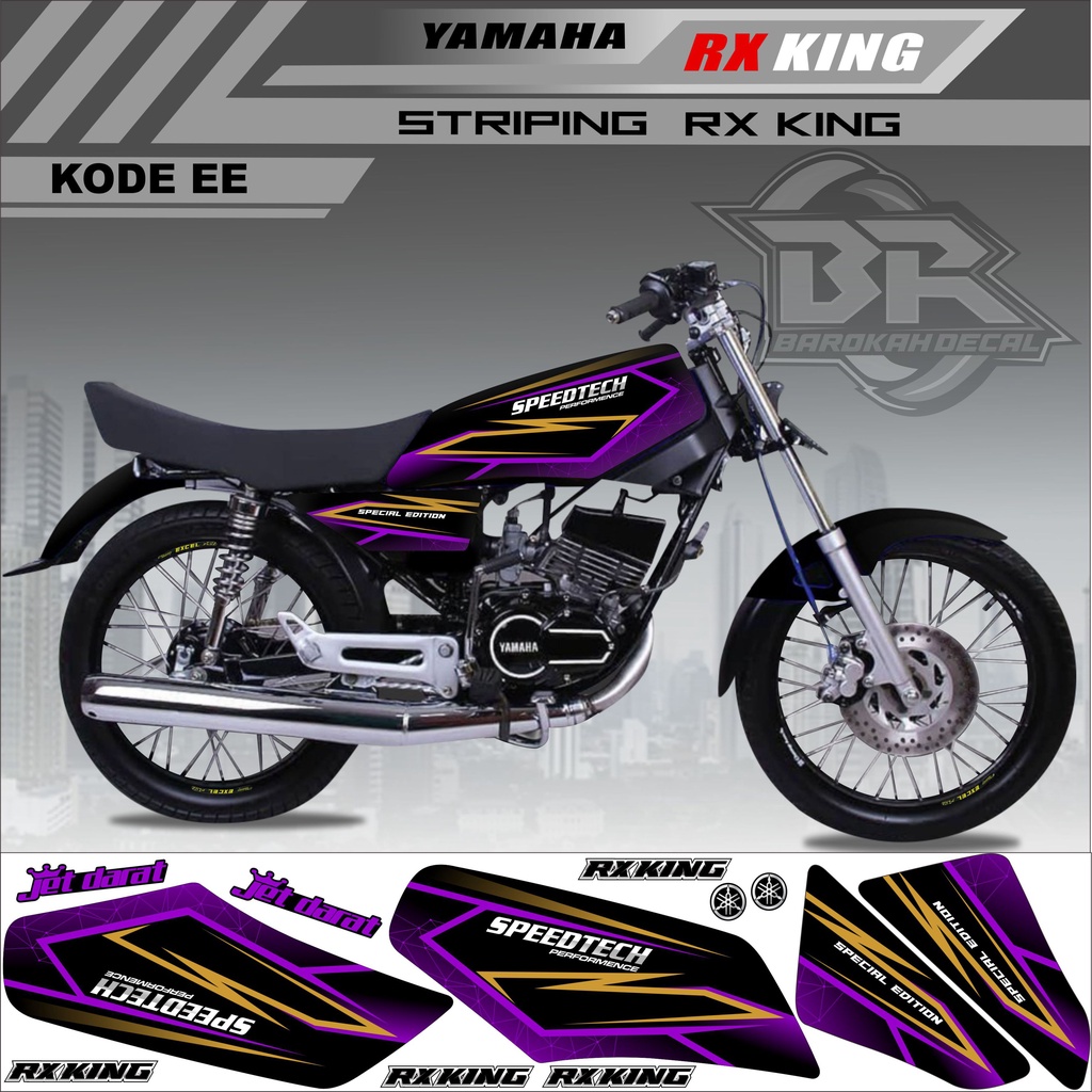 Sticker Rx King Variasi Stiker Lis Striping Rx King Kode EE