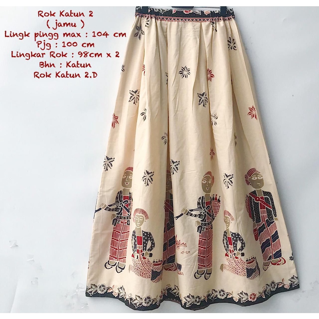 Rok katun batik solo karakter