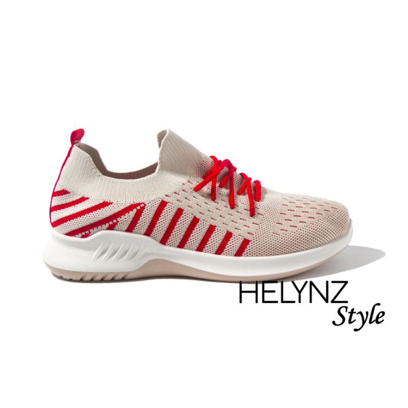 SFOS - Sepatu Wanita Sneakers Import Shoes Flyknit AntiSlip Soft Canvas RKEMO2746 (1KG MUAT 2PASANG)-2