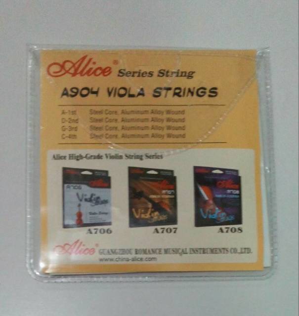 Senar viola Alice A904 alice 904 isi 4 senar 1 set