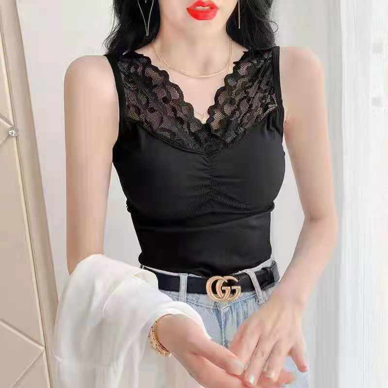 Tank top wanita / tanktop renda / Tank Top Bra Renda 1389#