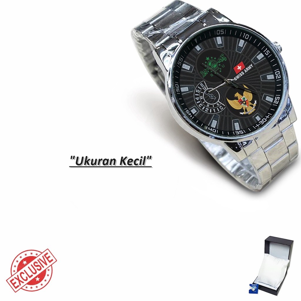 Jam Tangan Rantai Couple Logo N.U GARUDA (Amazing)