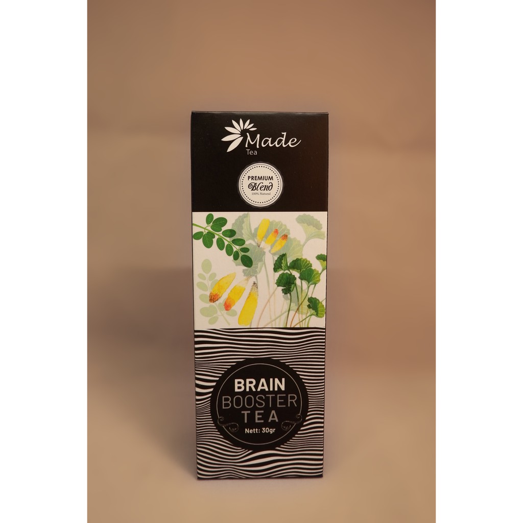

BRAIN BOOSTER TEA - TISANE - HERBAL TEA - TEA BLEND - BLENDED TEA - TEH - MADE TEA