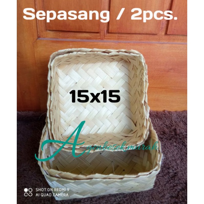 BESEK BAMBU 25X25 22X22 20X20 18X18 16X16 15X15 14x14 MURAH  / BESEK BAMBU CATERING / BESEK ANYAMAN 