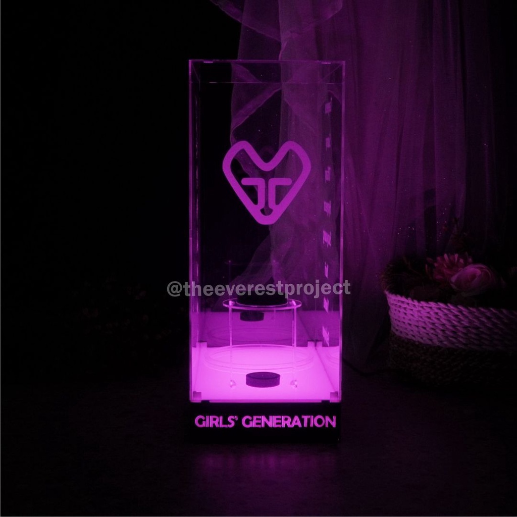 Lightstick SNSD x Box / Box Lightstick SNSD x Kardus / Box Lightstick Akrilik Menyala Dengan Lampu