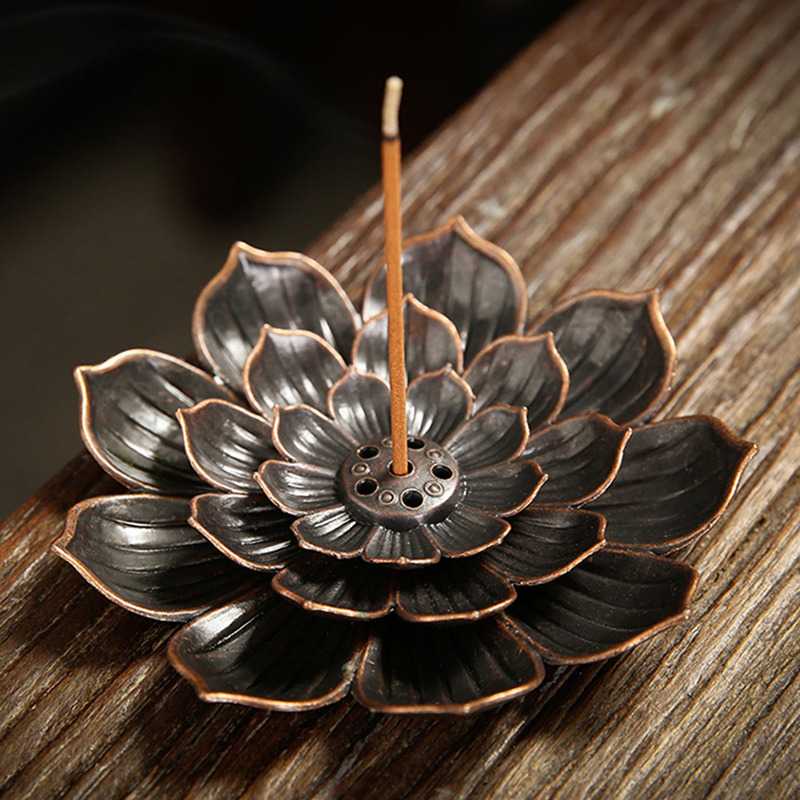 TD - DPR Yinuo Tempat Dupa Incense Stick Holder Desain Lotus - YN002