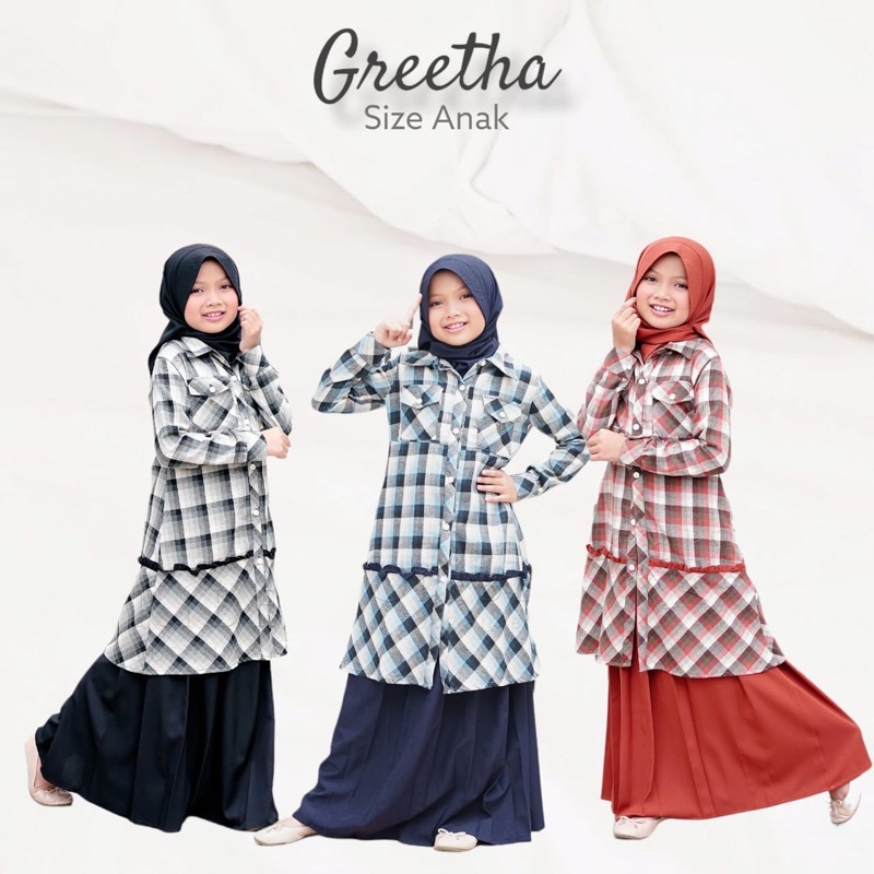 Greetha by Oribelle setelan remaja perempuan setelan anak tanggung perempuan baju muslim remaja pere