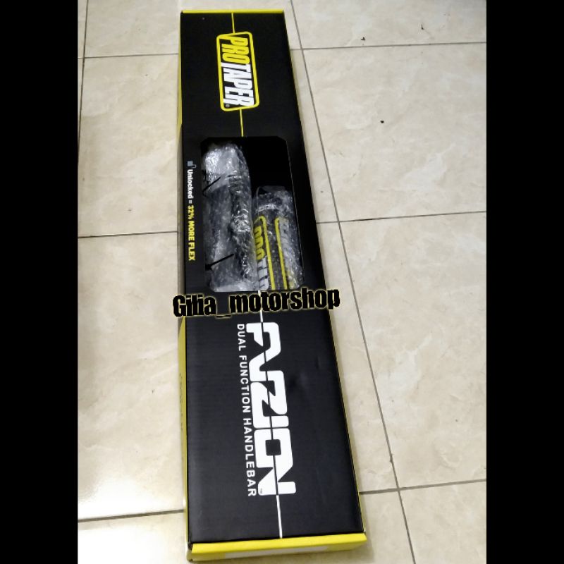 Paket Hemat Stang Fatbar Fuzion Import Taiwan Protaper Plus Raiser Stang  KLX Stang Fusion +Raiser