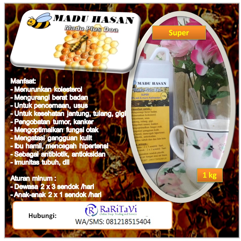 Madu Kalimantan Hasan - Super 1 kg