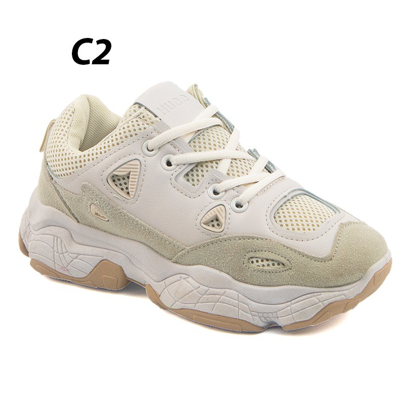 CUCI GUDANG!! Sepatu Sneakers Wanita untuk olahraga warna Putih Pink Sepatu running cewek Import Murah SP-005-8