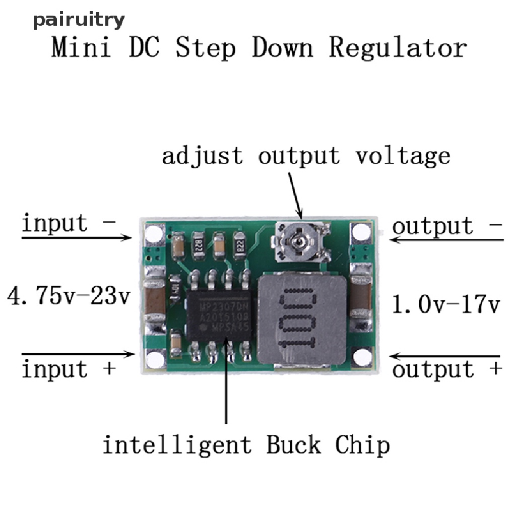 Prt regulator Konverter step down Mini DC-DC 3A 5V-23V Ke 3.3V 6V 9V 12V  Prt Buku Literatur Klasik