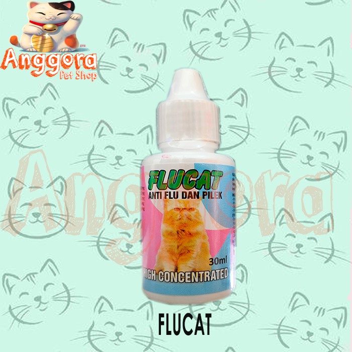 Obat anti flu dan pilek kucing &amp; anjing - FLU CAT &amp; FLU DOG drop 30 ml