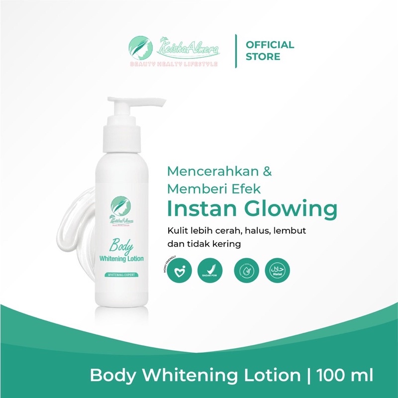 Whitening body lotion | KEISHA ALMERA SKINCARE