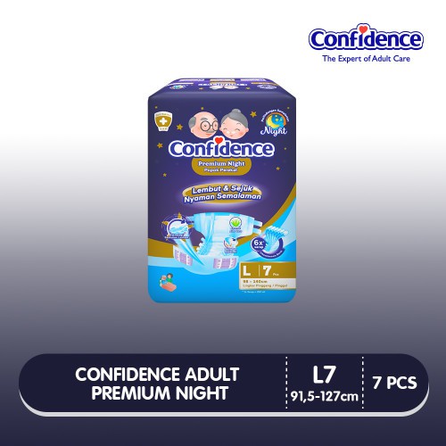 Confidence Premium Night L7 - Cconfidence Popok Perekat Premium L 7