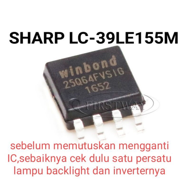 ic eprom memory sharp lc-39le155m LC39LE155M