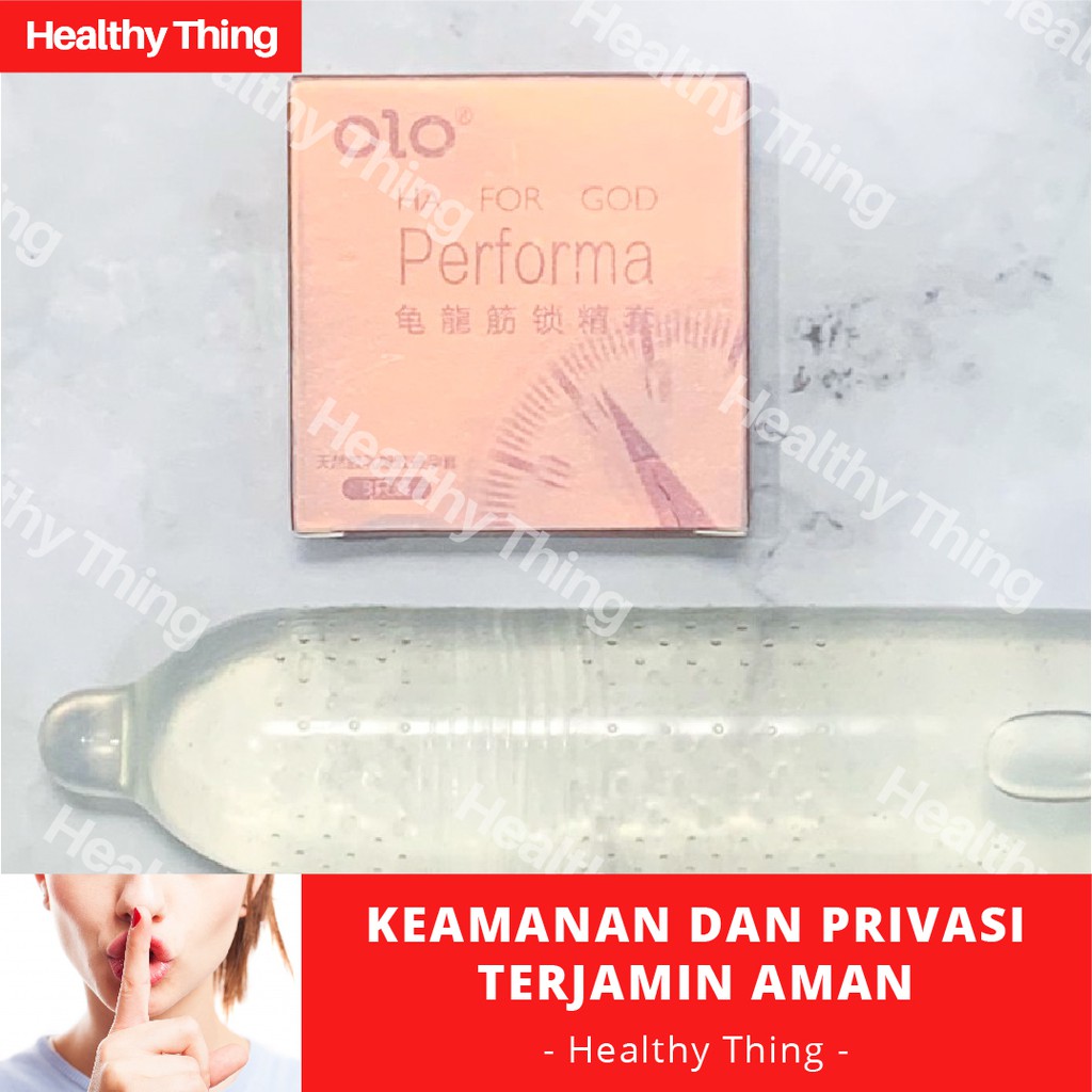 SATUAN Kondom OLO For God Perfoma Condom Tipis 0.01mm