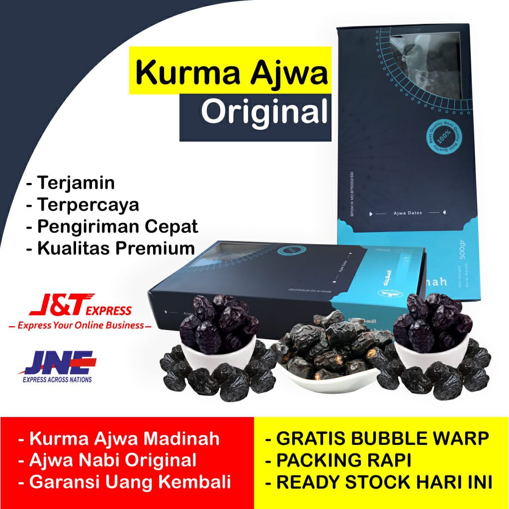 

KURMA AJWA AL ASHIMAH GRATIS AIR ZAMZAM Kurma Ajwa Premium Madinah ORIGINAL BISA COD