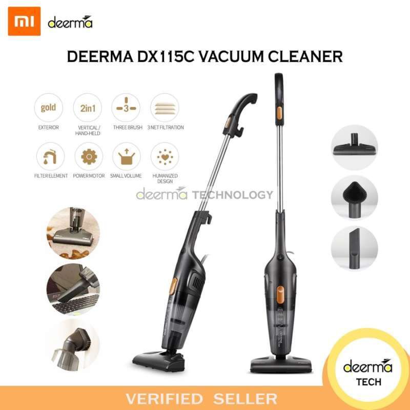 Deerma Vacuum Cleaner DX115C Vacuum Portable 2 In 1 Silent Vacuum